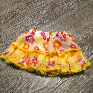 Floral Ruffle Skirt
